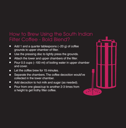 South Indian Filter Coffee 60:40 Blend - Ground Coffee (250 gm)