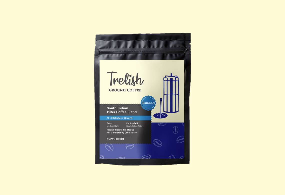 South Indian Filter Coffee 70:30 Blend - Ground Coffee (250gm)