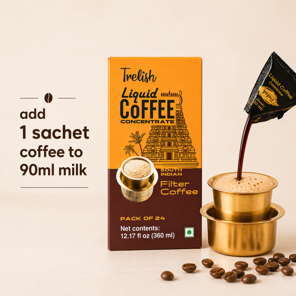 Filter Coffee Concentrate - Pack of 24