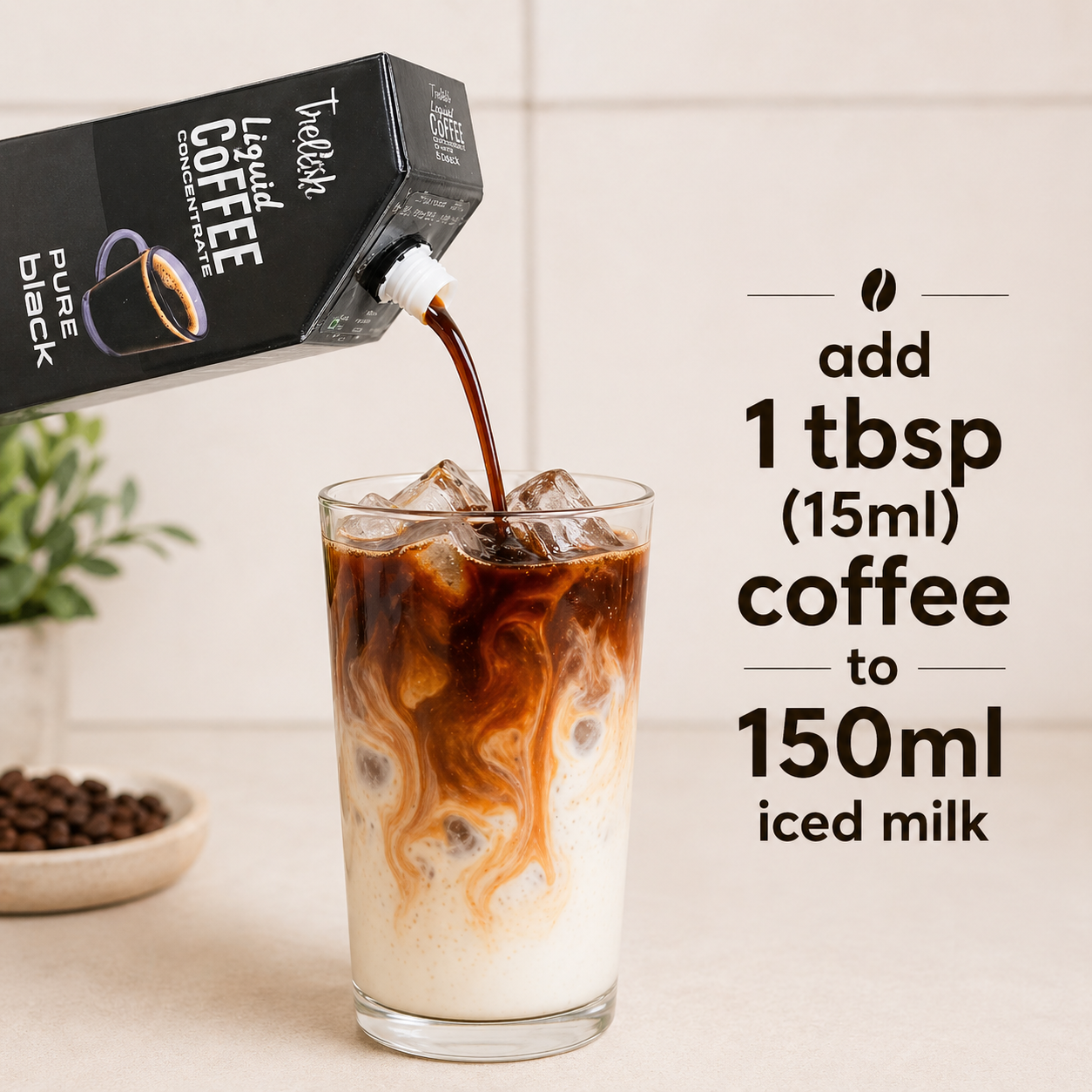 Pure Black Coffee Concentrate - 255ml Pack