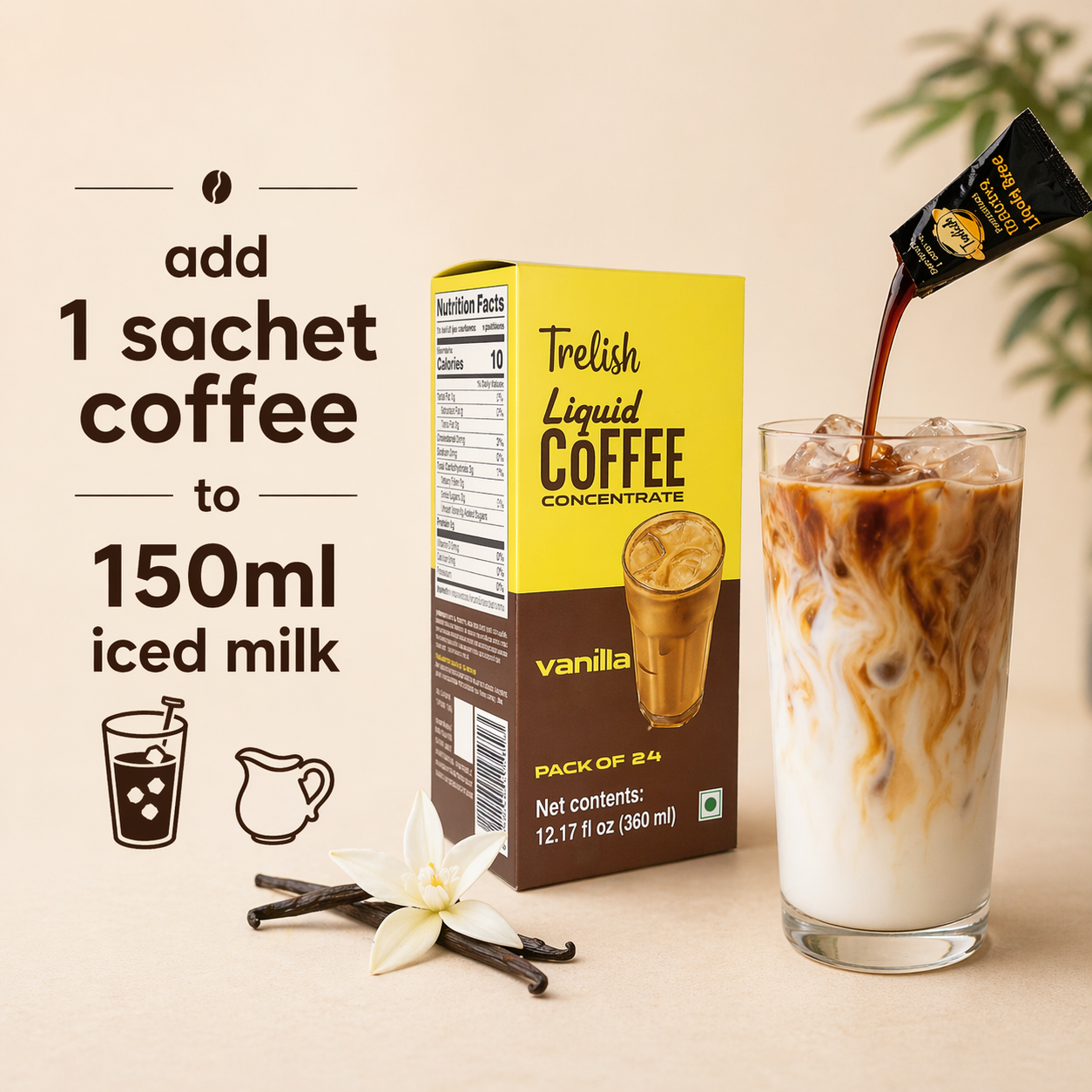 Vanilla Coffee Concentrate - pack of 24