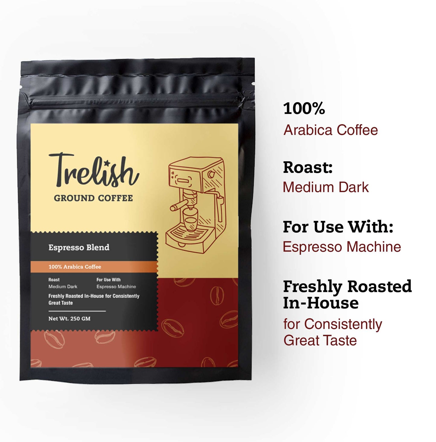 Espresso Blend - Ground Coffee (250 gm)